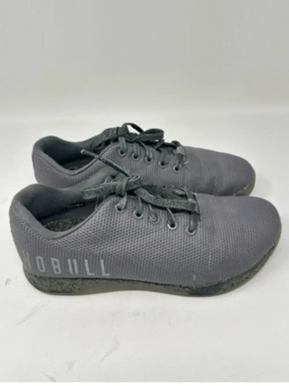 Nobull Superfabric Gray Shoes Unisex Workout Sneakers - Picture 1 of 15